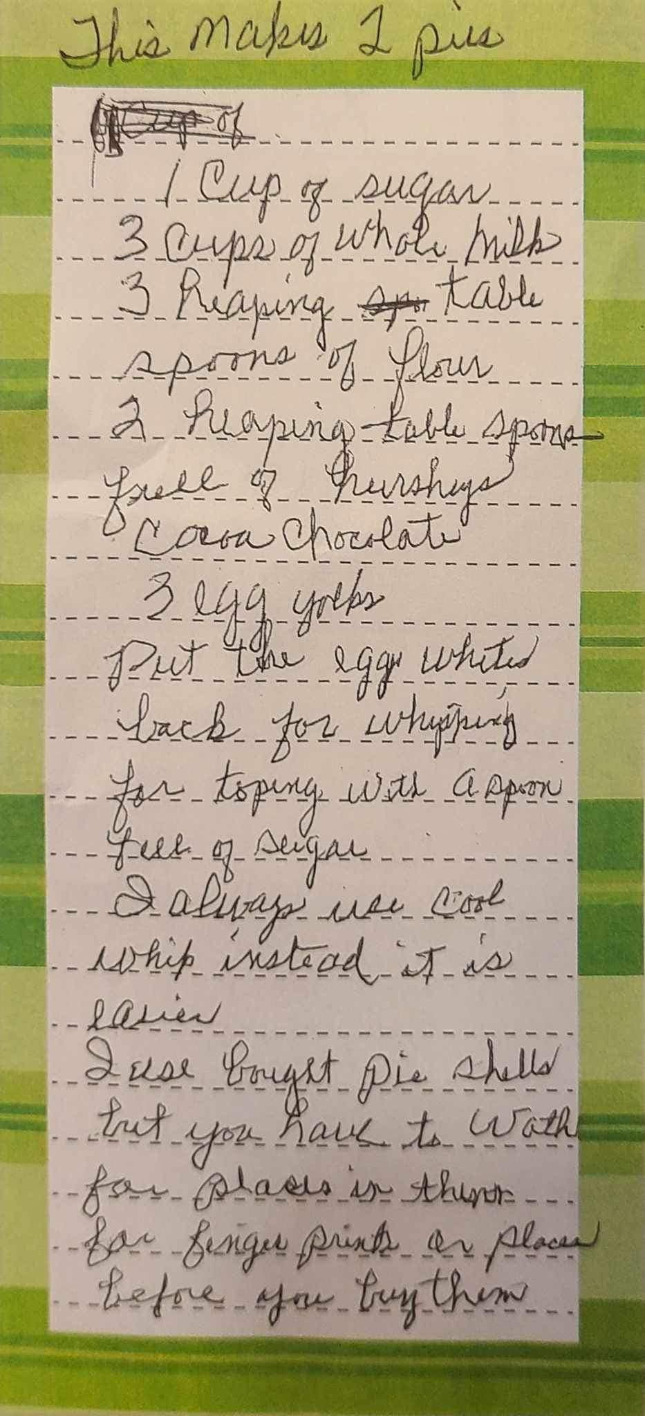 RECIPE CUTTING BOARD