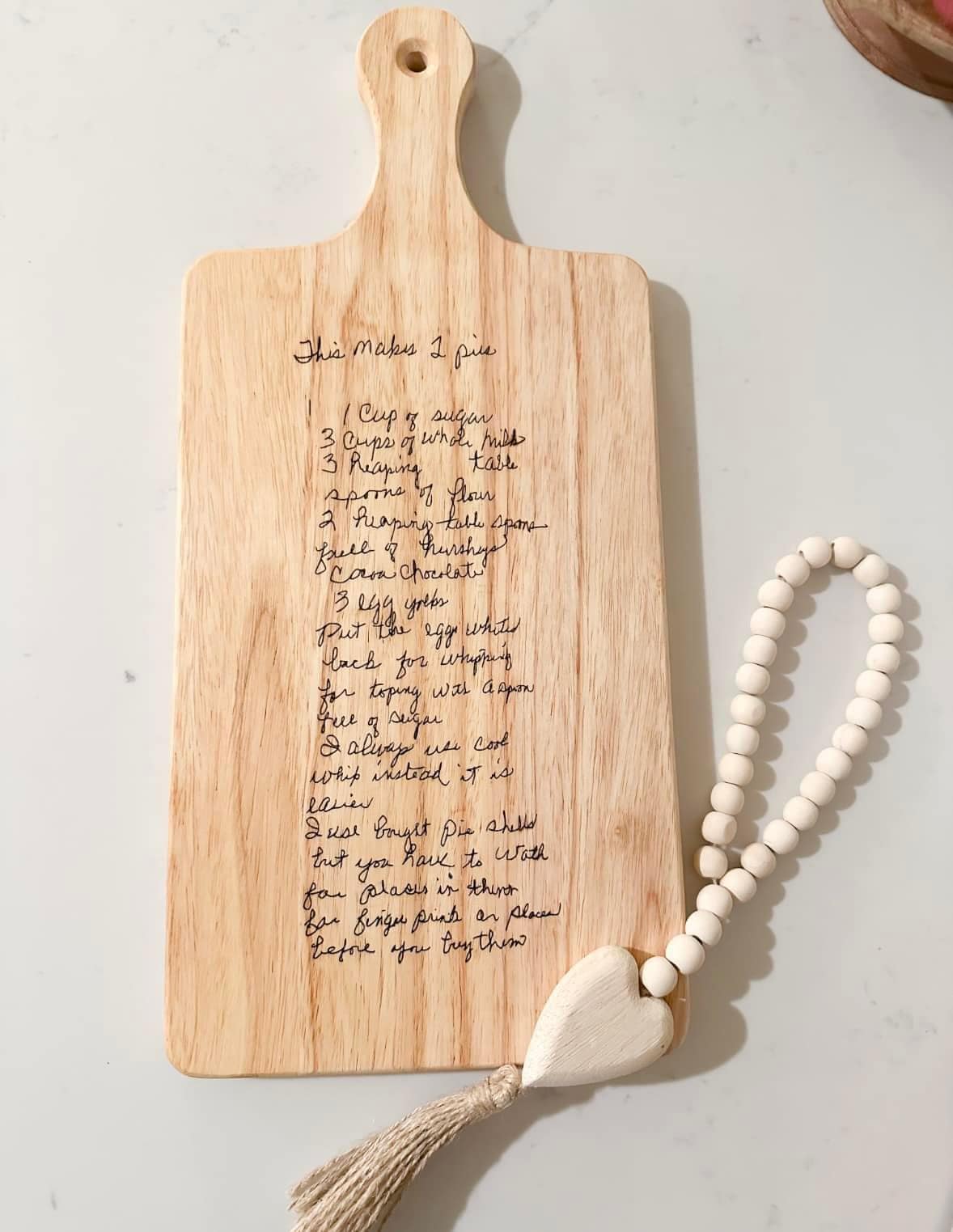 RECIPE CUTTING BOARD