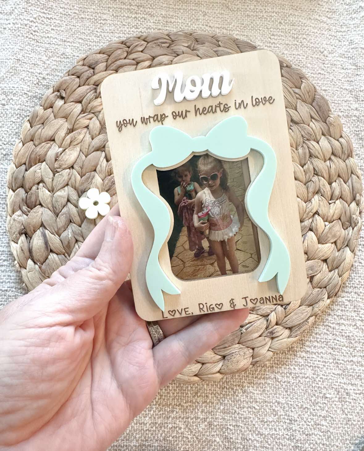 Mothers Day Magnet/Visor Clip- bow style