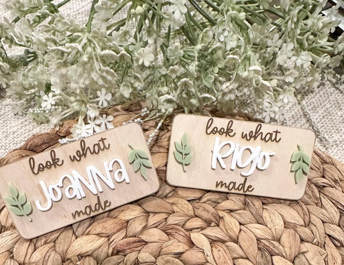 Handmade Clip Magnet- acrylic leaf