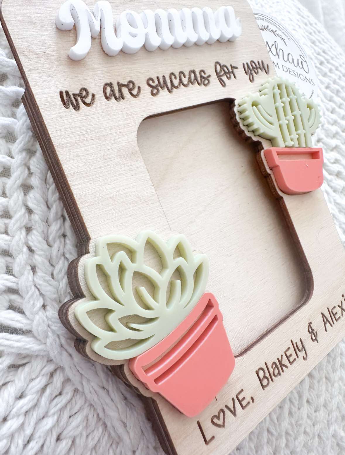Mothers Day Magnet/Visor Clip- succa style
