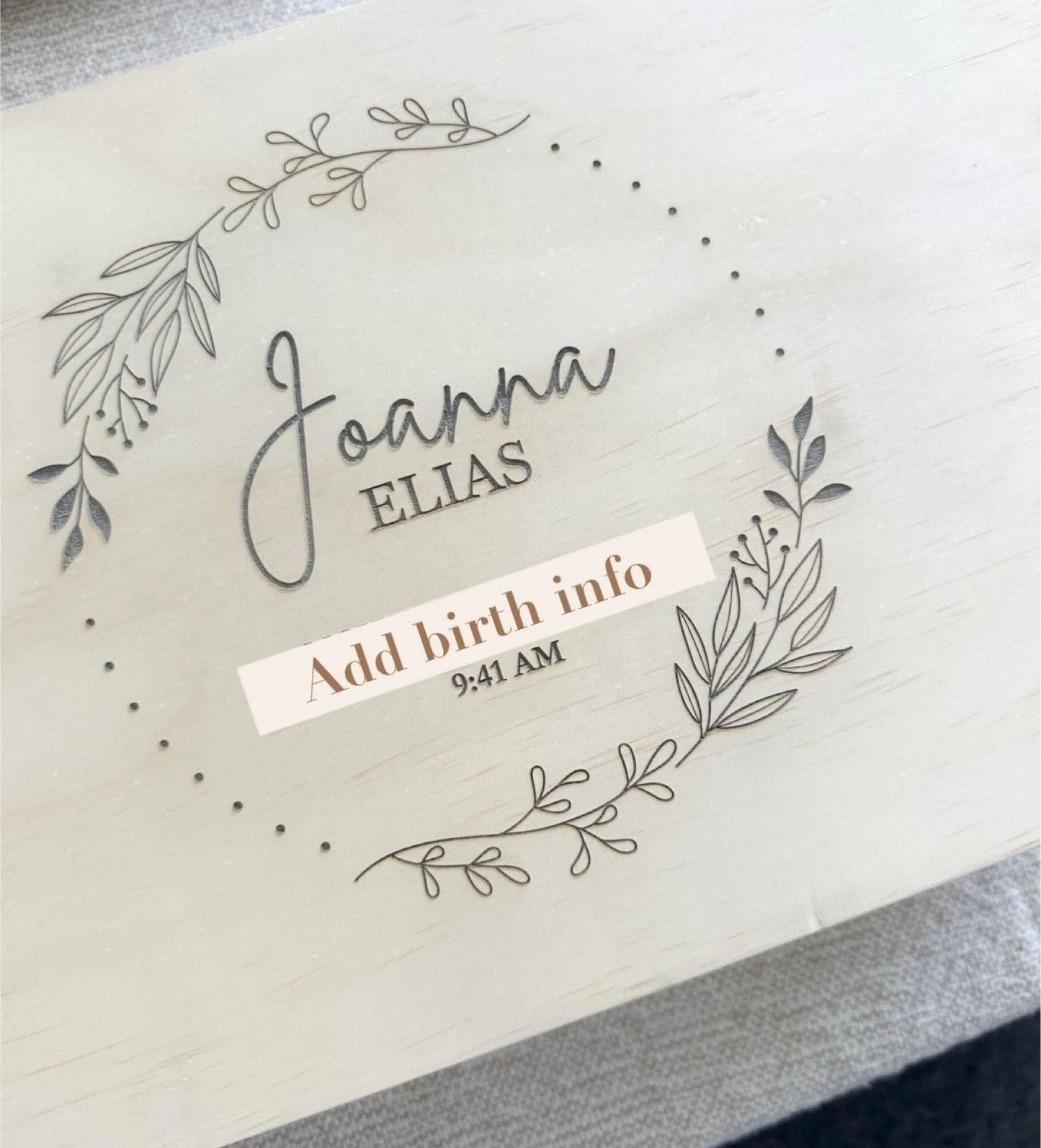 Personalized Keepsake/Memory Box