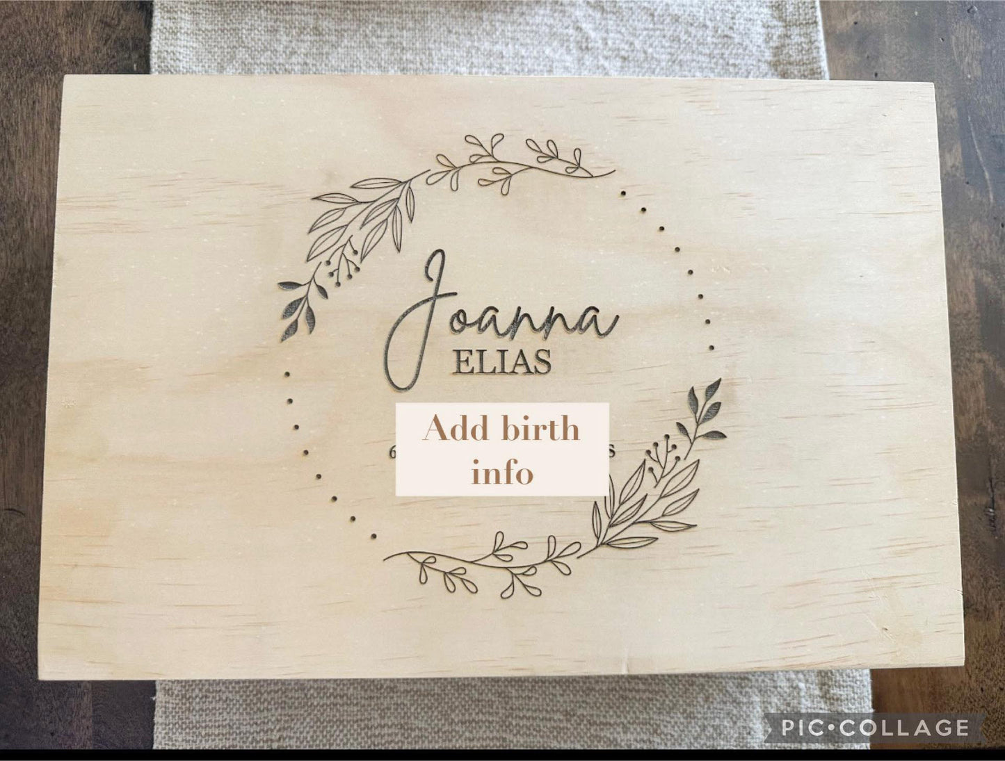 Personalized Keepsake/Memory Box