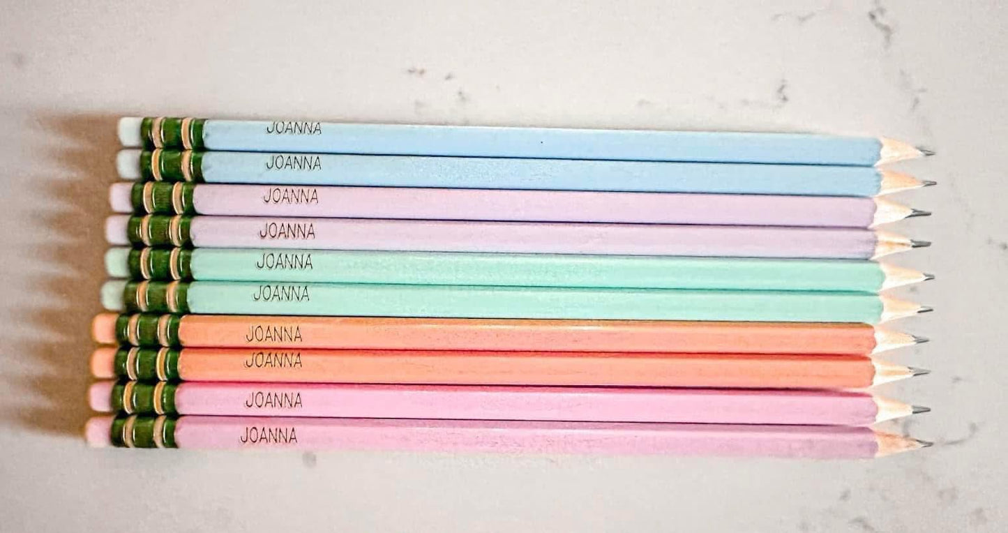 TICONDEROGA- ENGRAVED PENCILS W PENCIL CASE- PACK OF 10
