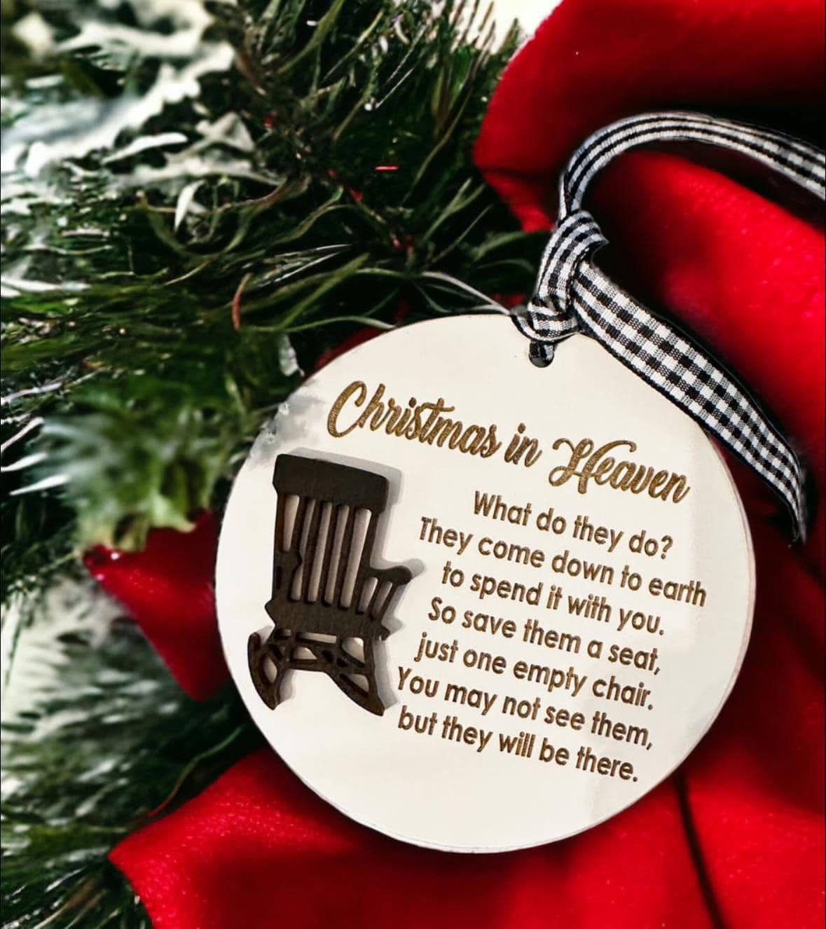 CHRISTMAS IN HEAVEN ORNAMENT