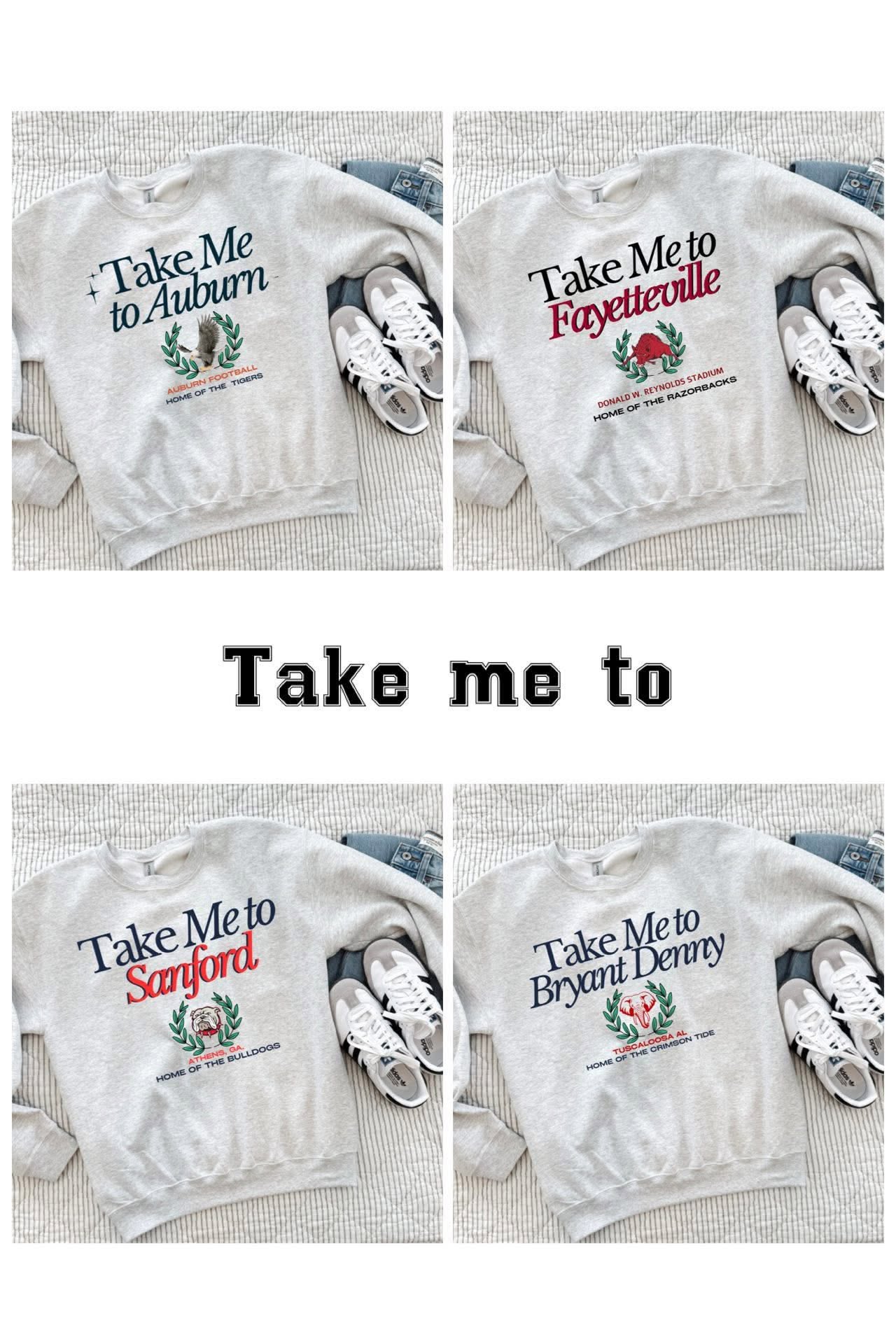 TAKE ME TO.... TEES/SWEATSHIRTS