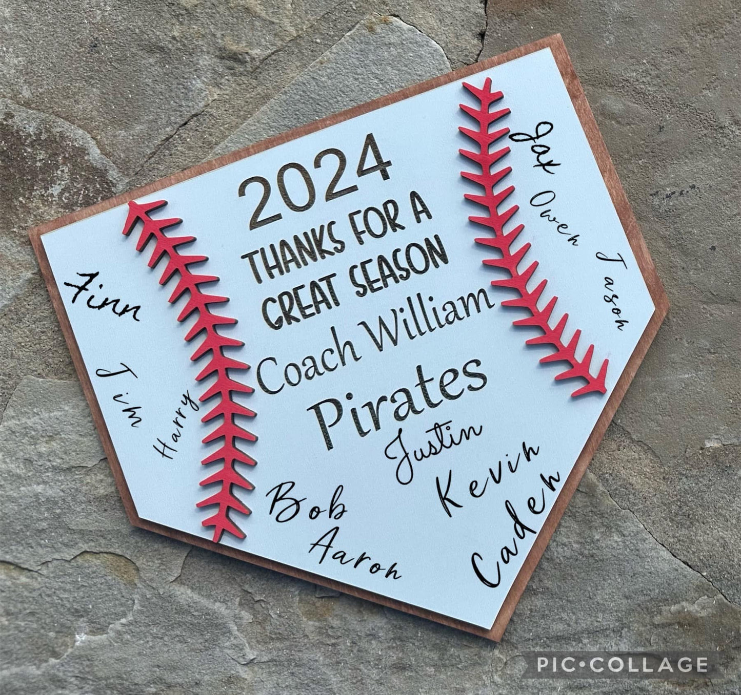 BASEBALL BASE COACH SIGN