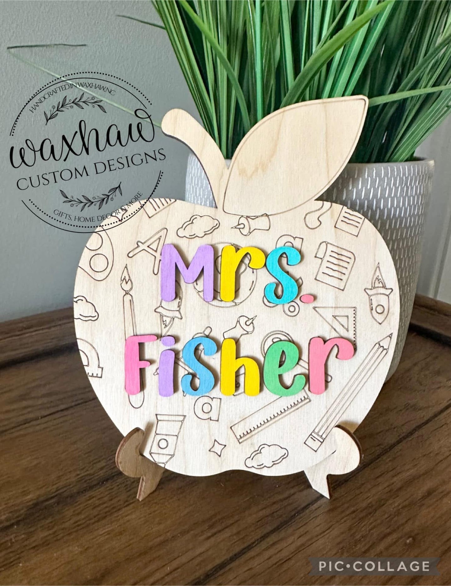 Teacher Apple sign- DIY