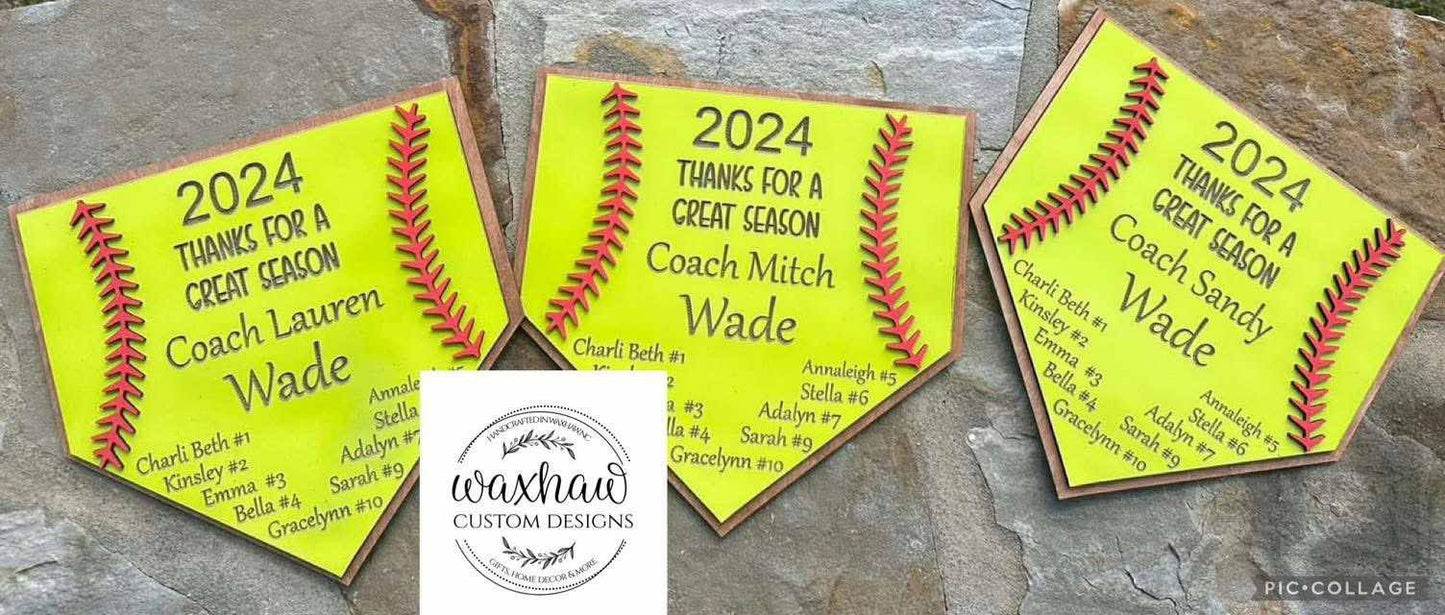 SOFTBALL BASE COACH SIGN