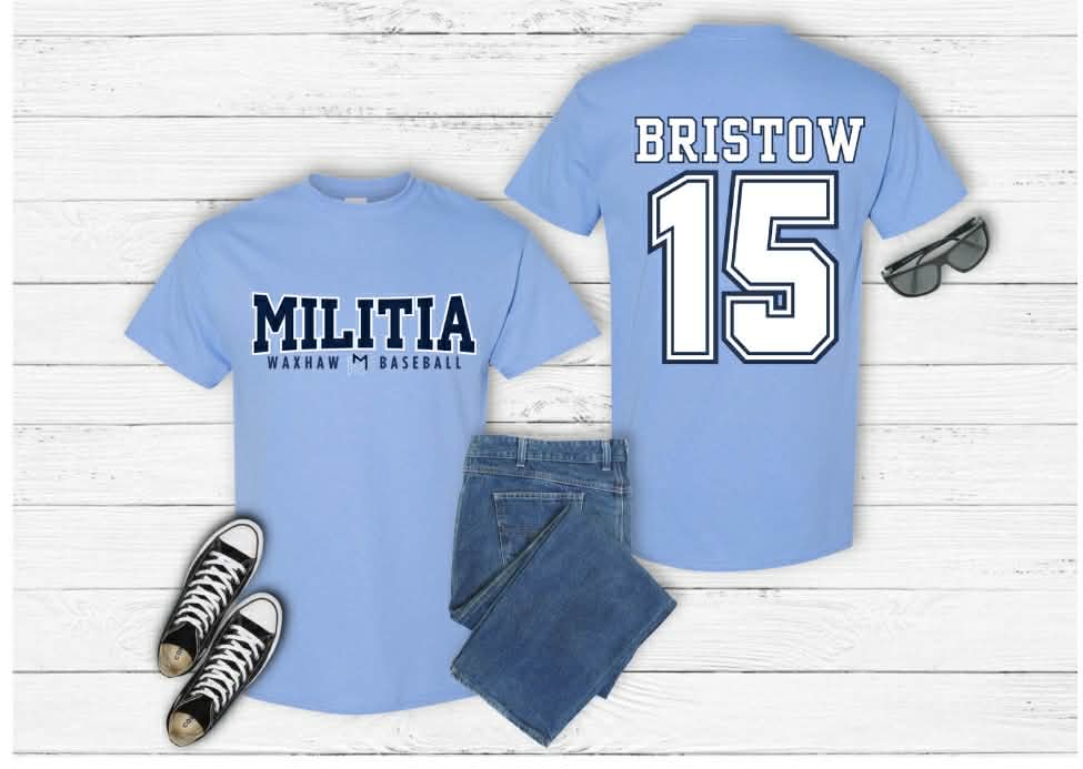 WAXHAW BASEBALL MILITIA T-SHIRT -  GILDAN BRAND
