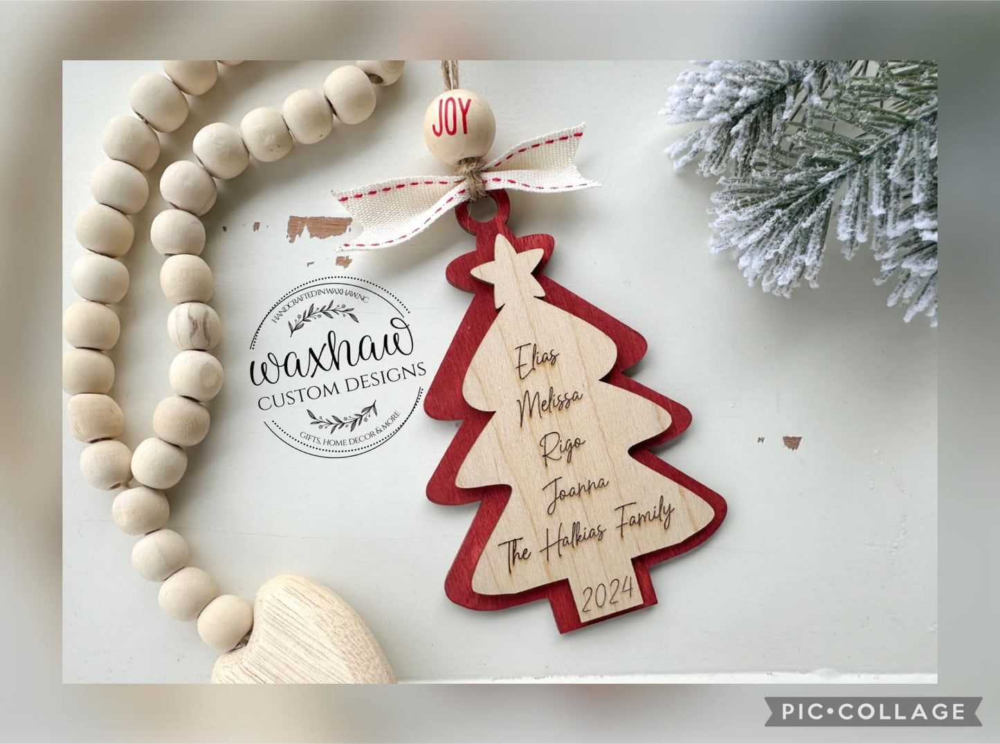 Personalized Family Tree Ornament