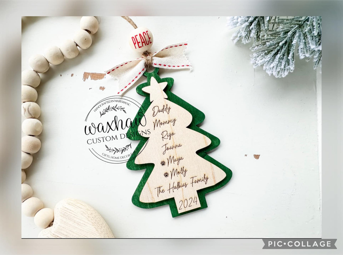 Personalized Family Tree Ornament