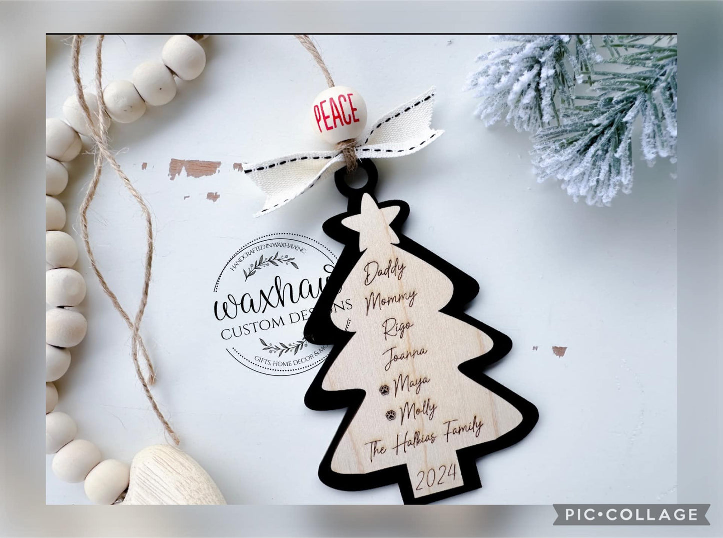 Personalized Family Tree Ornament