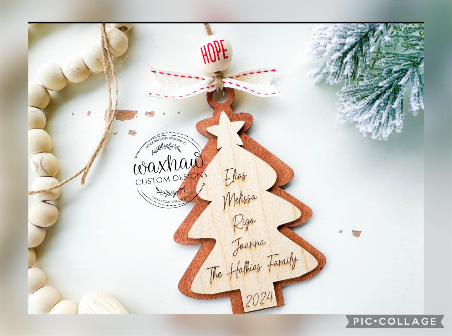 Personalized Family Tree Ornament