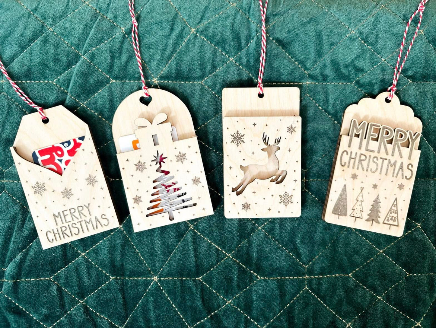 Gift card wood ornament/tag