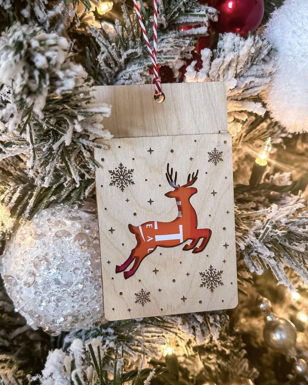 Gift card wood ornament/tag