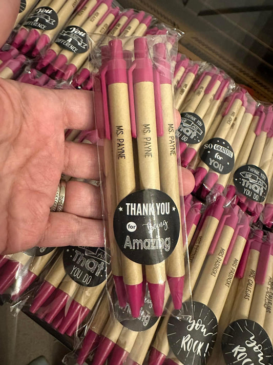 Teacher Engraved Pens