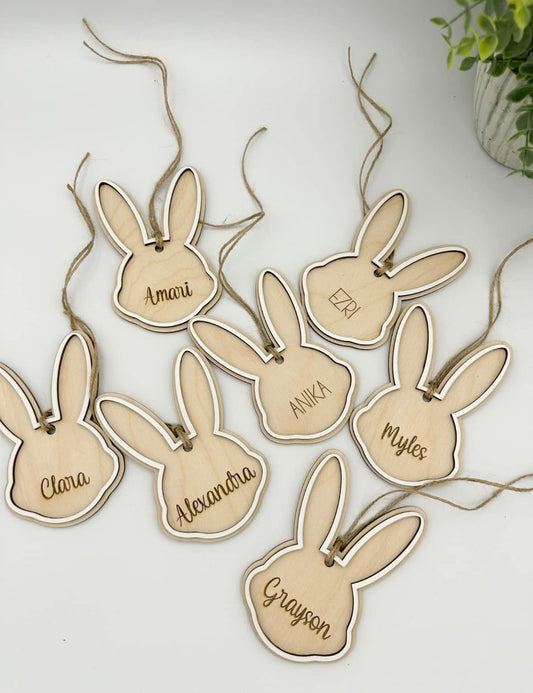 easter bunny basket tags