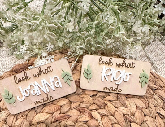 Handmade Clip Magnet- acrylic leaf
