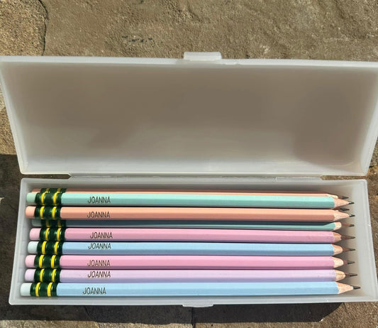 TICONDEROGA- ENGRAVED PENCILS W PENCIL CASE- PACK OF 10
