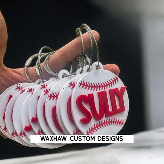 SPORT BAG TAGS-BASEBALL   (SEE OUR OTHER LISTINGS FOR OTHER SPORTS)