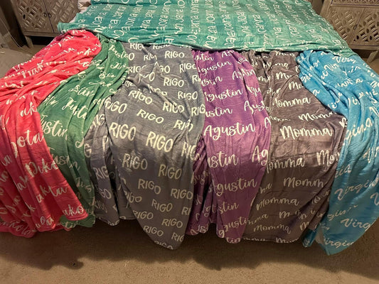 Personalized  Blankets    ETA 4 WEEKS