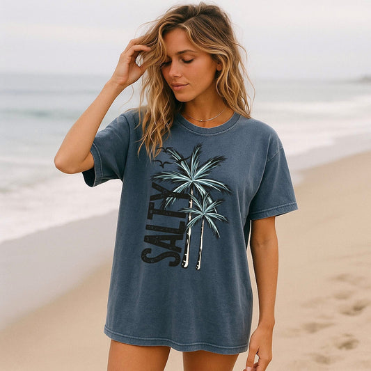 SALTY PALM TREES--TEES/TANKS/SWEATSHIRT