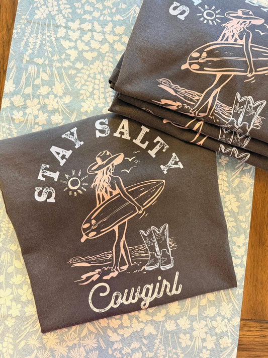 STAY SALTY COWGIRL TEES