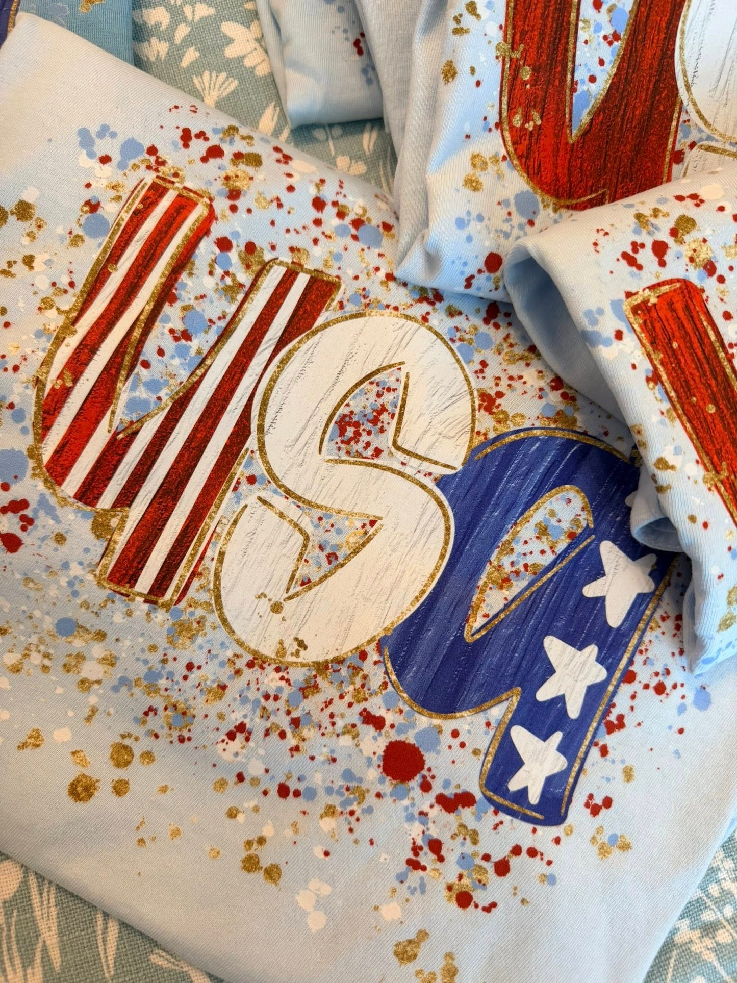 USA SPLATTER TEES/TANKS- RTS