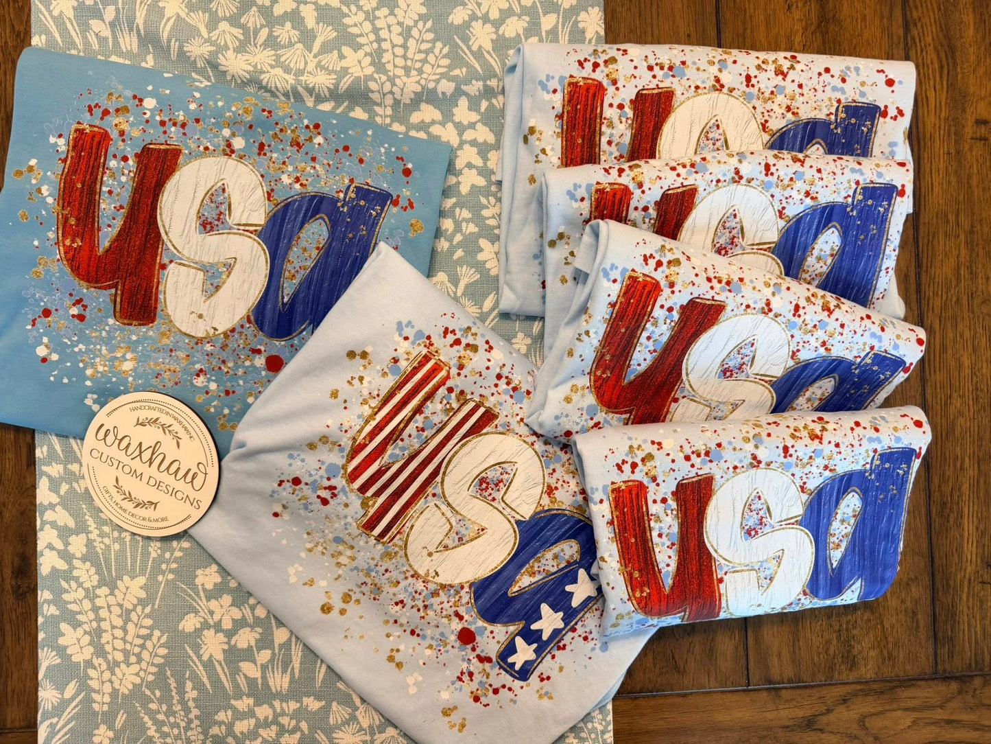 USA SPLATTER TEES/TANKS- RTS
