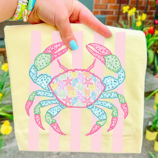 COLORFUL CRAB- TEES/TANKS/SWEATSHIRT