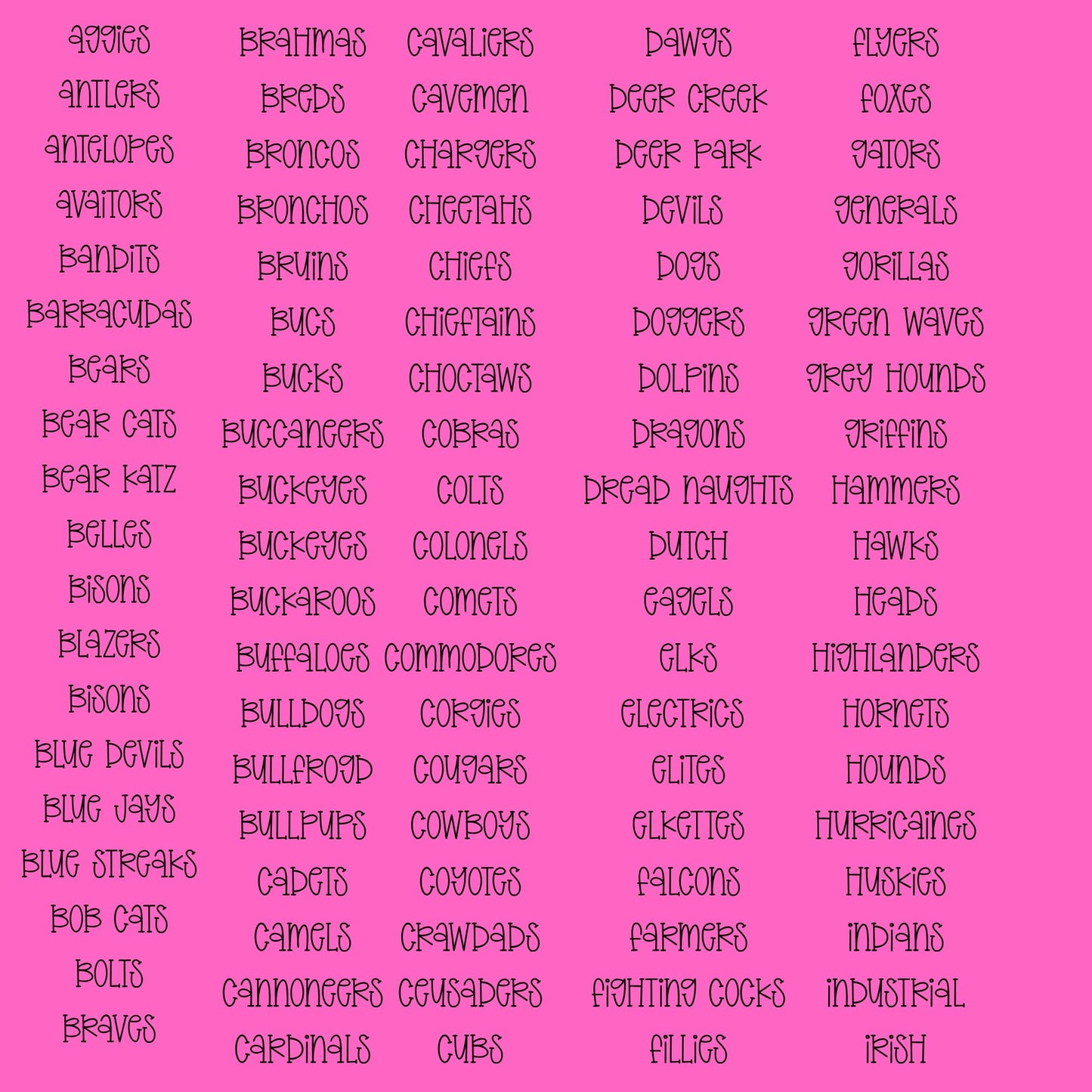 NEON MASCOTS