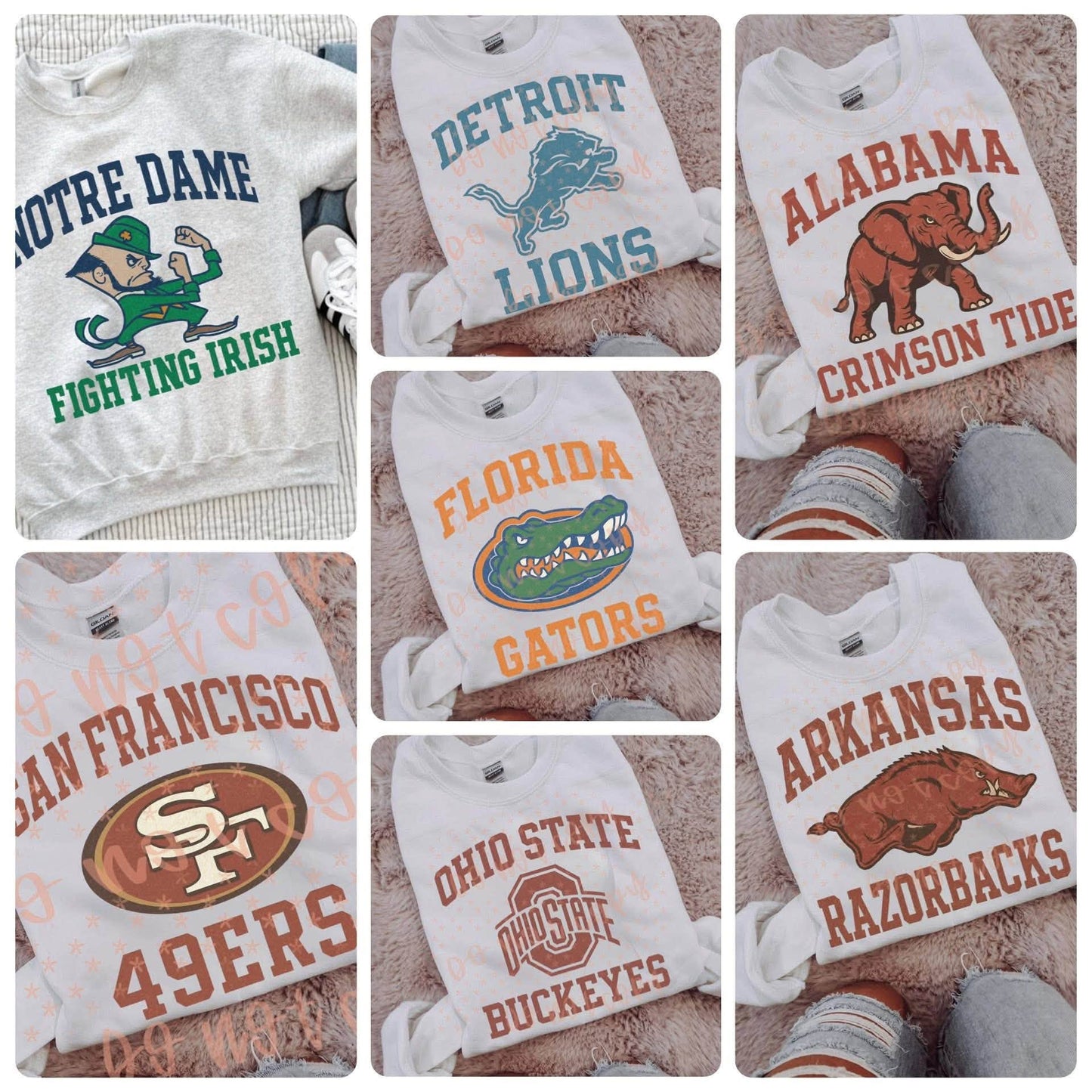 VERY VINTAGE  COLLEGE TEES AND SWEATSHIRTS