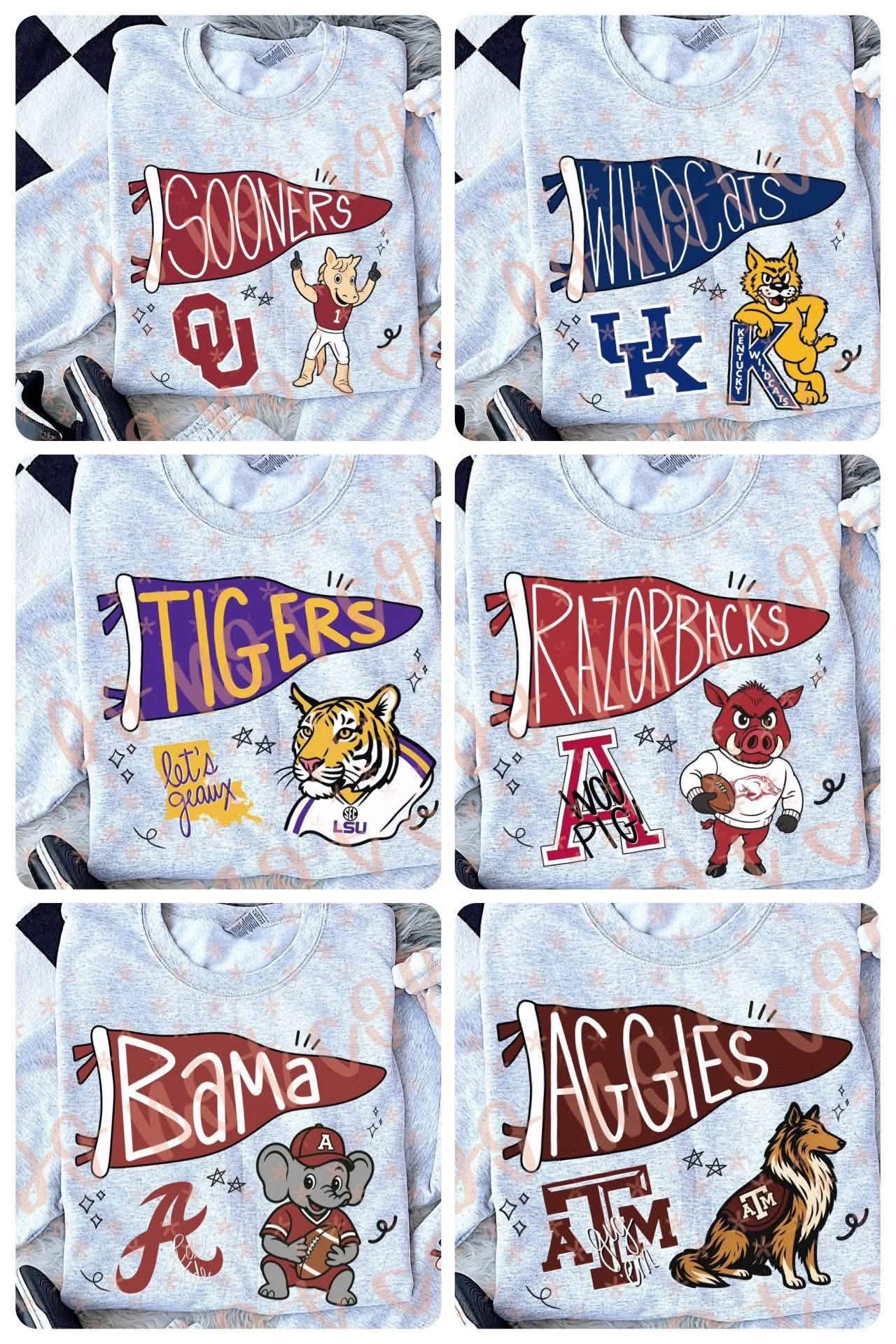 CUTE COLLAGE TEES/SWEATSHIRT