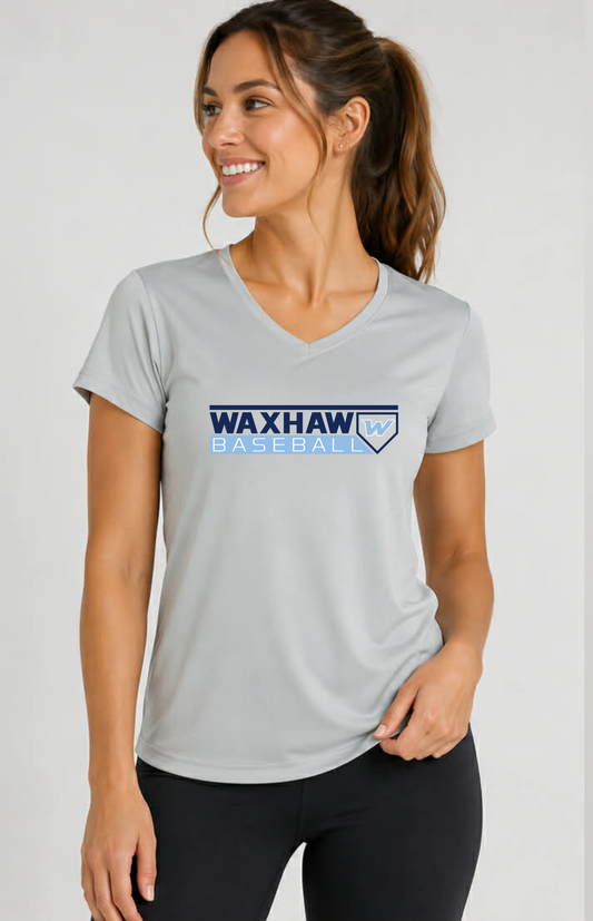WAXHAW BASEBALL-Women’s Performance V-NECK  T-Shirt