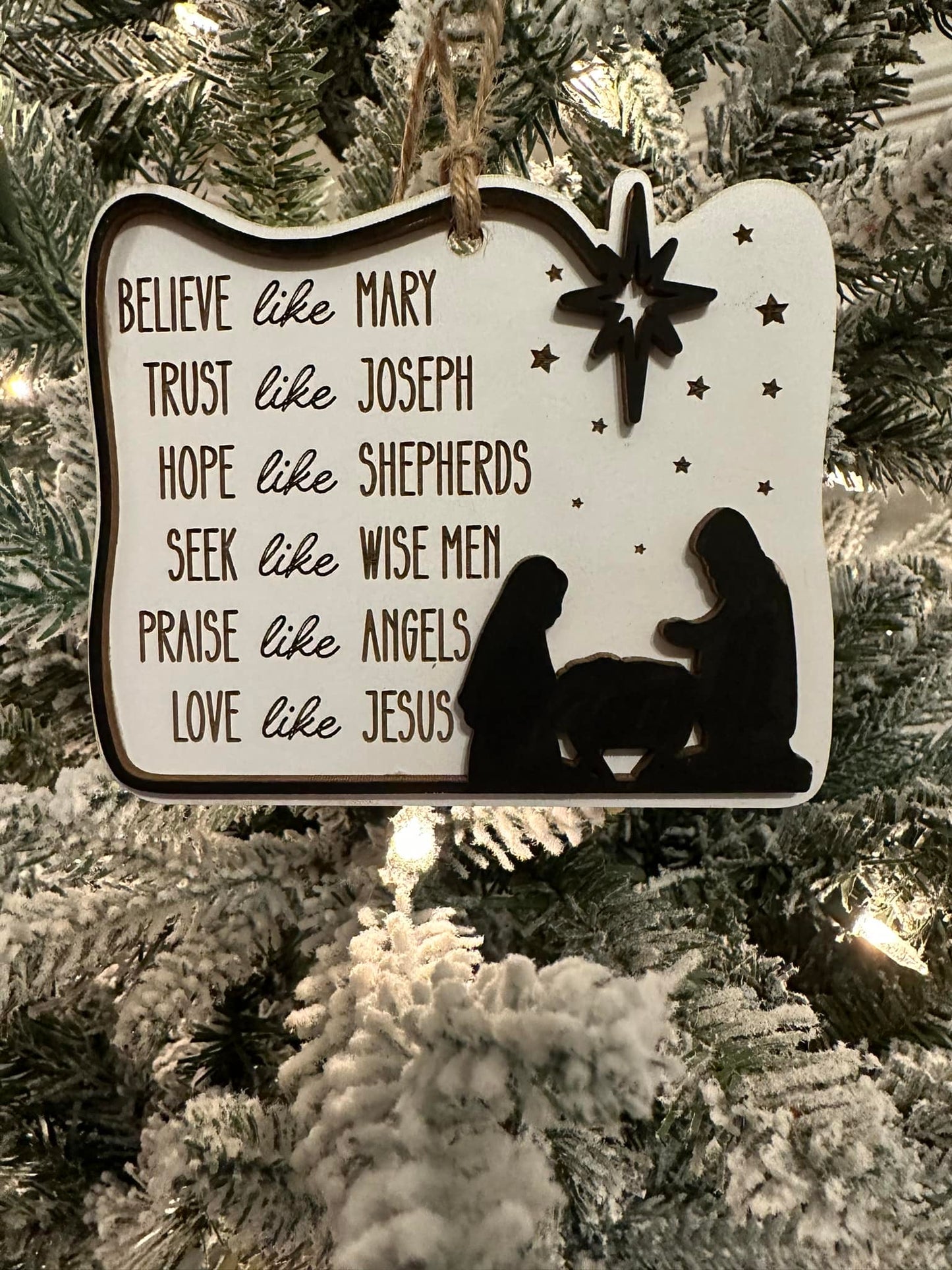 BELIEVE LIKE MARY...MAGNET FOR FRIDGE OR ORNAMENT