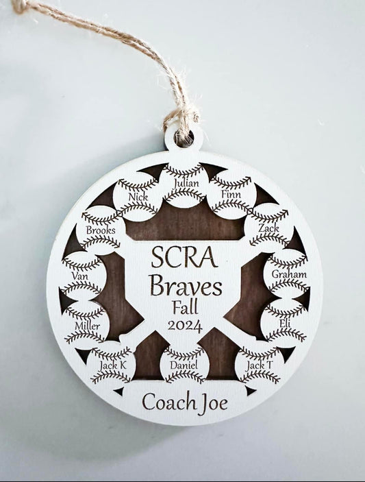 Baseball Coach Ornament