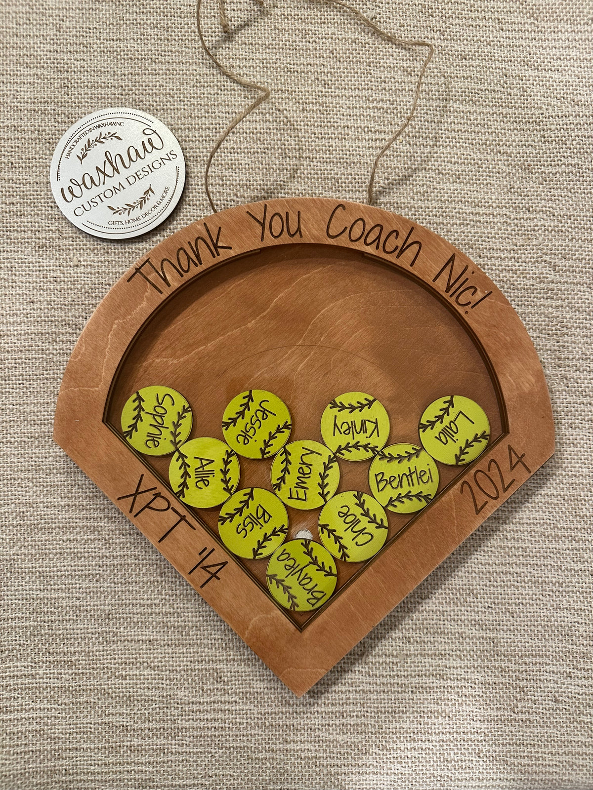 Softball Lessons Frame Softball Coach shadow box frame – Waxhaw Custom Designs