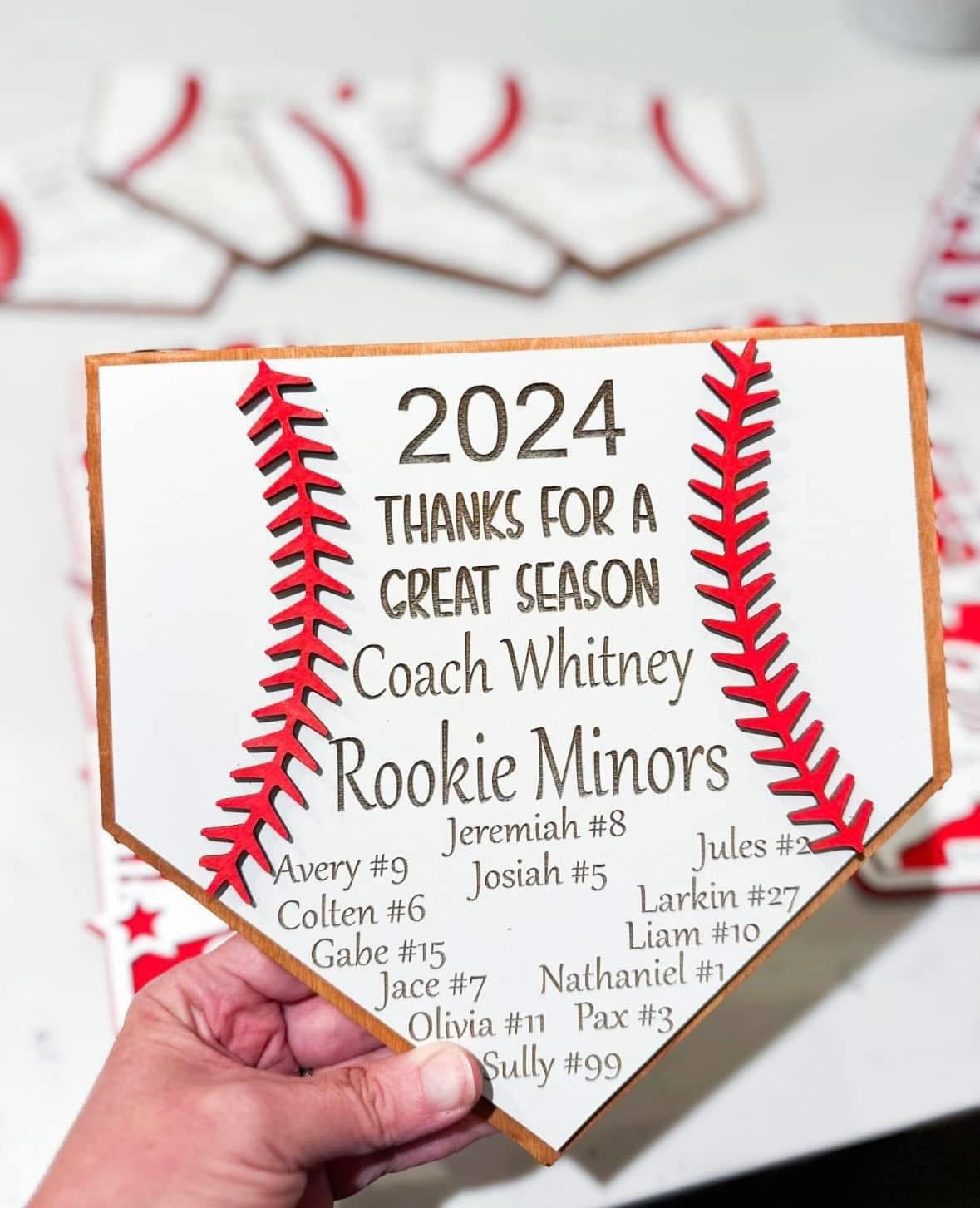 BASEBALL BASE COACH SIGN