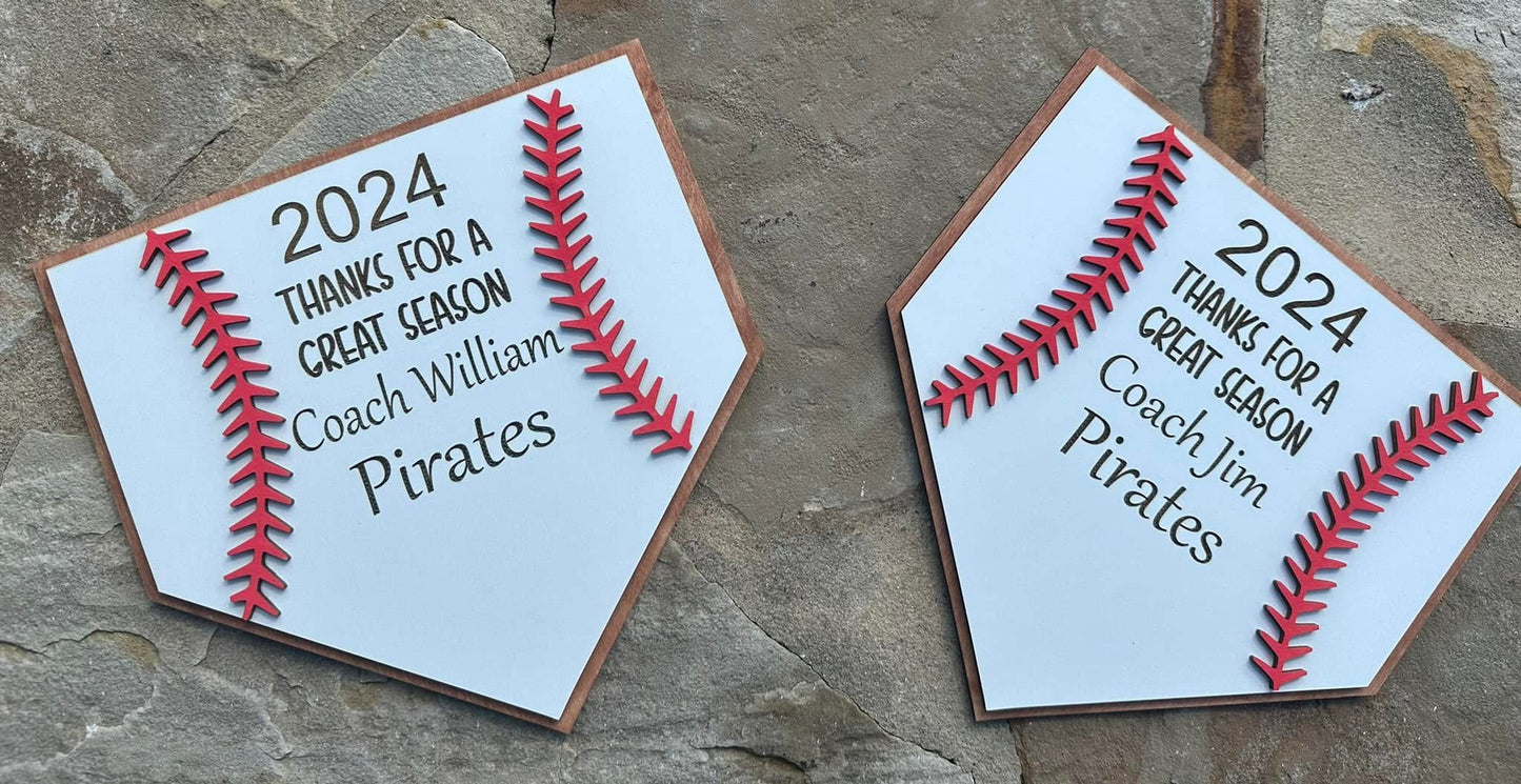 BASEBALL BASE COACH SIGN