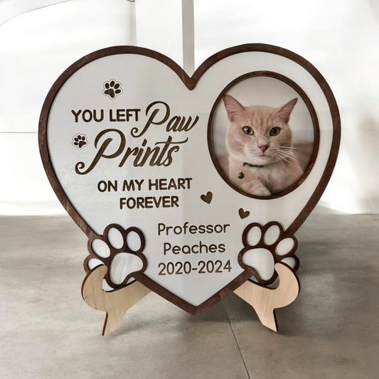 Paw prints on my heart forever- picture frame