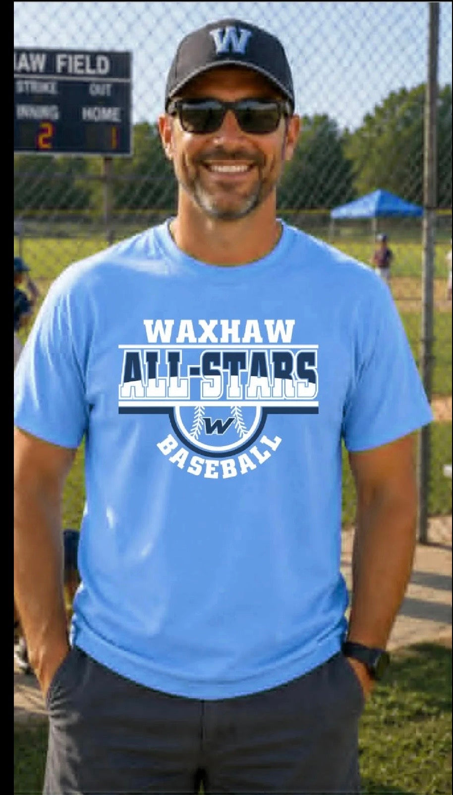 WAXHAW ALL STAR BASEBALL- ALL STARS T-SHIRT FRONT DESIGN ONLY