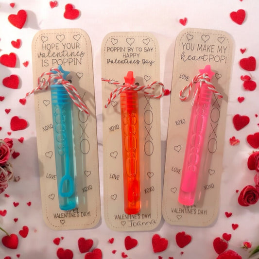 Valentine's Day Classroom Exchange Goodies- Bubbles