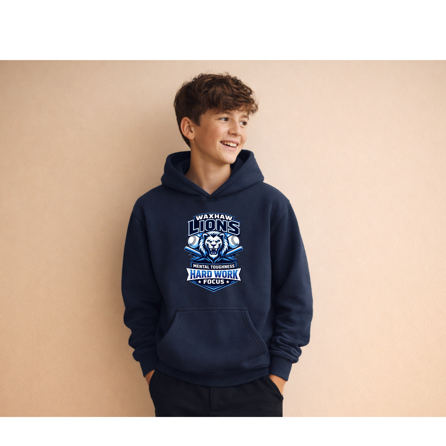 7U WAXHAW CHALLENGE HOODIE- LIONS