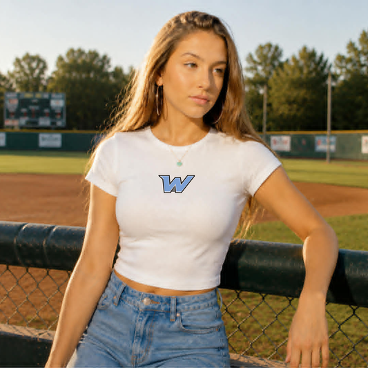WAXHAW ALL STAR BABY TEES- RIBBED BELLA CANVAS BRAND- WHITE