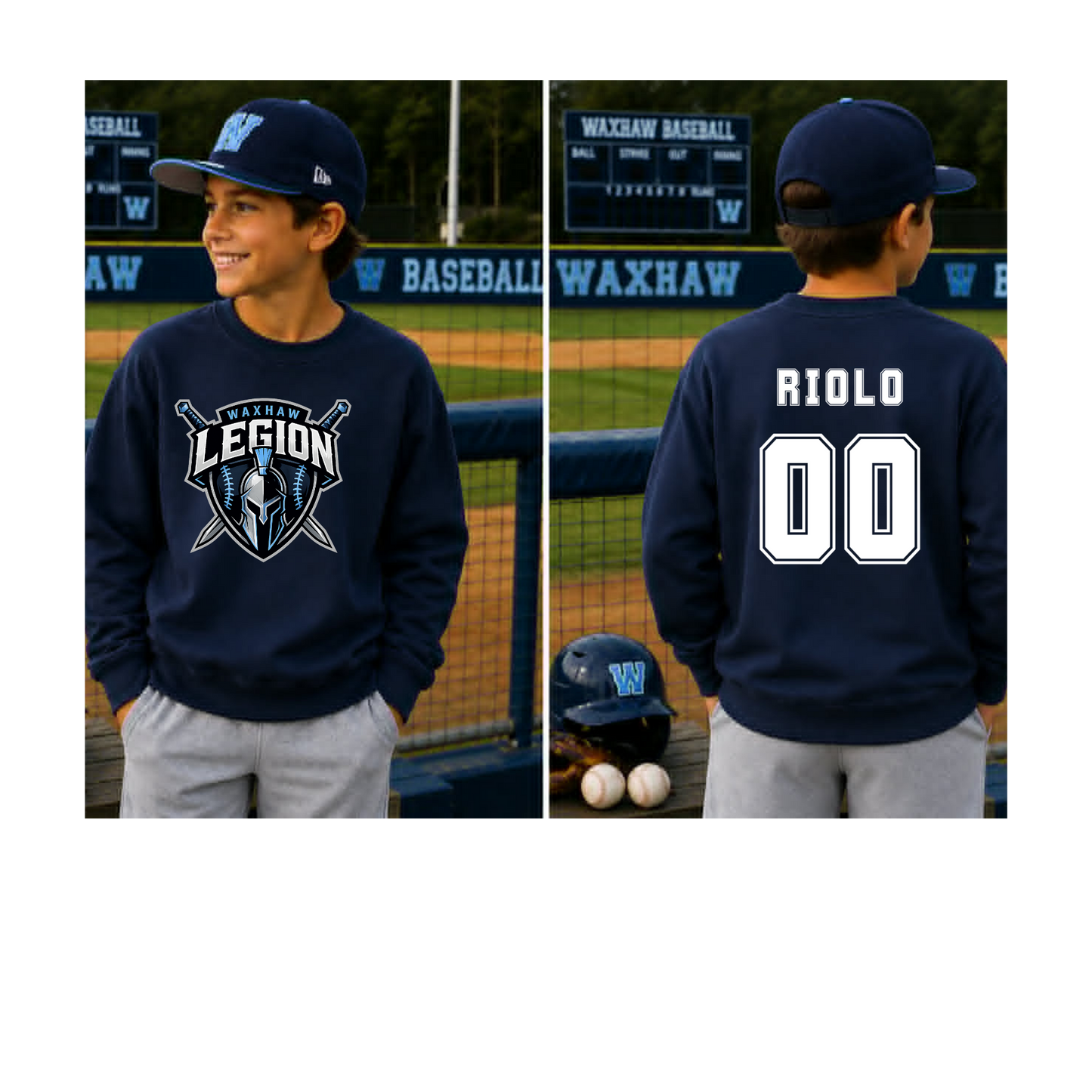 WAXHAW LEGIONS CREW SWEATSHIRT- UNISEX FIT