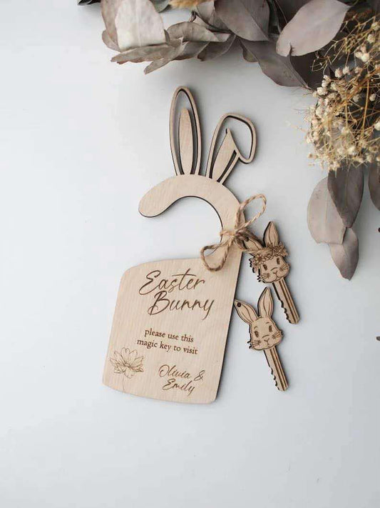 Easter Bunny's Magic Key door hanger