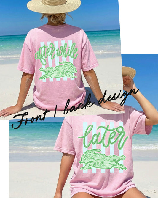 BACK/FRONT ALLIGATOR/CROC TEES